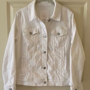 Lauren Conrad white jean jacket